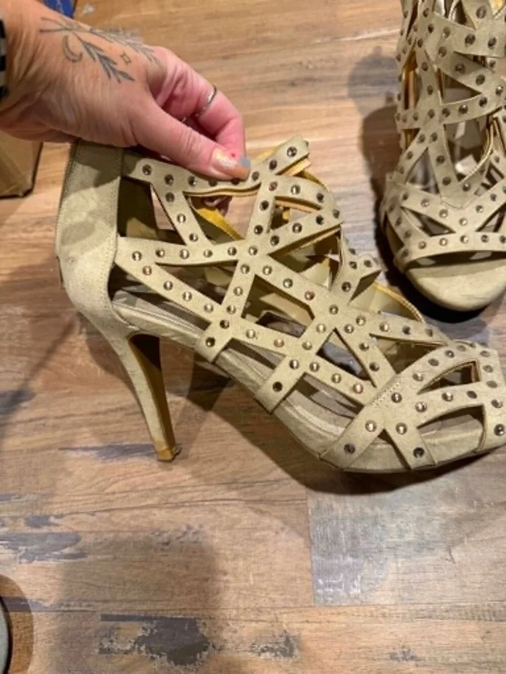 Fergalicious Cage Heels Size 10